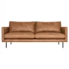 Outlet HomingXL 3 zitsbank - Daisy - met doorgestikte armleuning - leer Colorado cognac 03