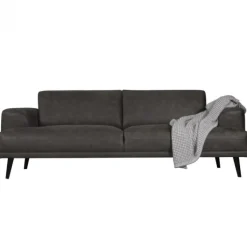 Online HomingXL 3 zitsbank - Lagos - leer Bull antraciet 67