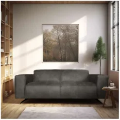 Clearance HomingXL 2 zitsbank - Lambada - leer Colorado antraciet 01