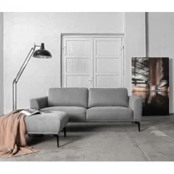 Sale HomingXL 3 zitsbank - Tulp - stof Sorro lichtgrijs 90