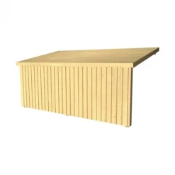 Clearance Plus Danmark Aanbouw berging open 9,5 m2 onbehandeld 217 x 430 x 219 cm