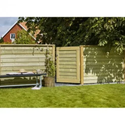 Best Plus Danmark Afsluitplank vuren tbv rabatsysteem - voor Plus Plank en Klink groen geimpregneerd (174 cm)