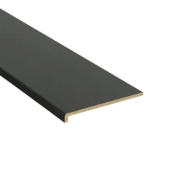 Best Bo Lundgren Afwerklijst L-kap - Vasteras Zwart Houtnerf - 100 x 10 mm 305 cm