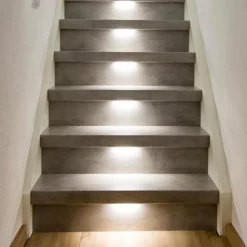 Bo Lundgren Afwerklijst onderkant - Ledstrip warm wit - Gavle Warm Noten - 140 x 5,5 cm