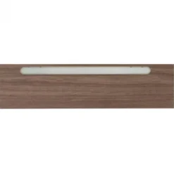 Online Bo Lundgren Afwerklijst onderkant - Ledstrip helder wit - Gavle Warm Noten - 140 x 5,5 cm
