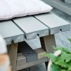 Sale Plus Danmark Bank vuren - Country gegrond grijsbruin 37 x 177 x 46 cm