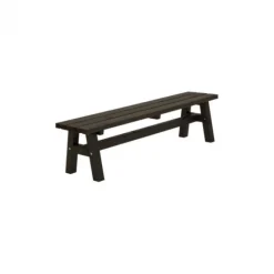 Outlet Plus Danmark Bank vuren - Country gegrond zwart 37 x 177 x 46 cm