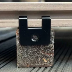 Sale C-Wood Begin- en eindclip RVS zwart incl schroeven (25 stuks)