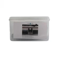 Sale C-Wood Begin- en eindclip RVS zwart incl schroeven (25 stuks)