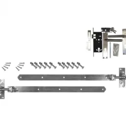 Outlet TrendHout Beslagset blank verzinkt - opgeklampte deur enkel