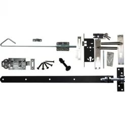 Discount TrendHout Beslagset zwart - opgeklampte deur dubbel XL