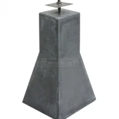 TrendHout Betonpoer glad (15 x 15 / 22 x 22 x 50 cm) incl. RVS stelanker