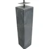 Hot TrendHout Betonpoer glad (15 x 15 x 60 cm ) incl. RVS stelanker