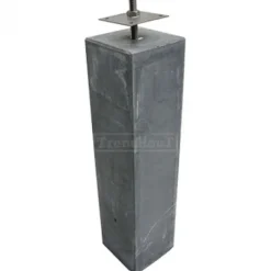 Discount TrendHout Betonpoer glad (12 x 12 x 58 cm) incl. RVS stelanker