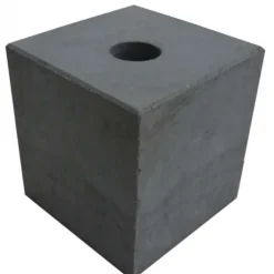 Outlet TrendHout Betonpoer glad (20 x 20 x 20 cm) met doorlopend gat 40 mm