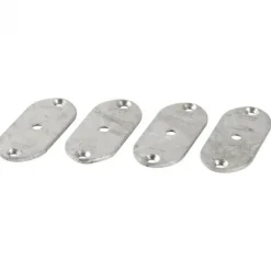 Clearance Plus Danmark Bevestigingsbeslag tuinscherm onzichtbare montage gegalvaniseerd - 4 stuks