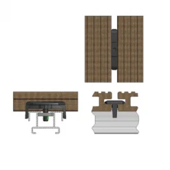 Hot Aslon systems Bevestigingsclips RVS bout&moer tbv aluminium onderbalk (100 stuks)