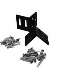 Sale C-Wood Bevestigingshoekjes - zwart aluminium met schroeven - 2 stuks