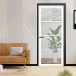 Discount Austria Binnendeur - Nero Legno - Chiari Tinto - Voorbehandeld wit