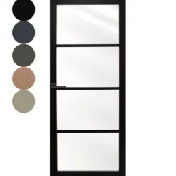 Discount Austria Binnendeur - Nero Legno - Chiari - Hoogwaardig voorgelakt zwart