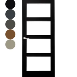 New Austria Binnendeur - Svenska - Dahl - Voorbehandeld zwart