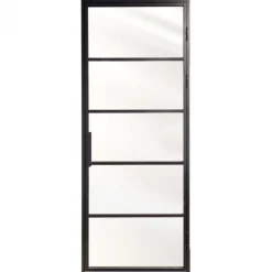 Outlet Austria Binnendeur kozijn combinatie - Nero Industriale - Piave - Zwart gepoedercoat aluminium