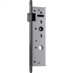 Outlet Austria Binnendeurslot voorplaat RVS - Loopslot smal tbv Pronto Legno stomp