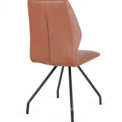 Hot Bo Lundgren Eetkamerstoel - Apollo - leer Vintage cognac (4 stuks)