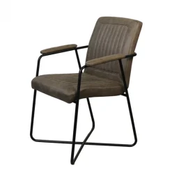 Bo Lundgren Eetkamerstoel - Henry - lederlook Soft groen (4 stuks)