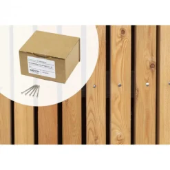 Discount Wovar Bolkop schroefnagels RVS - gevelbekleding - 2,5 x 40 mm (500 gram)