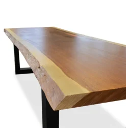 Clearance HomingXL Boomstam tafelblad - Massief Jatoba onbehandeld - Dikte 5 cm - Diverse maten