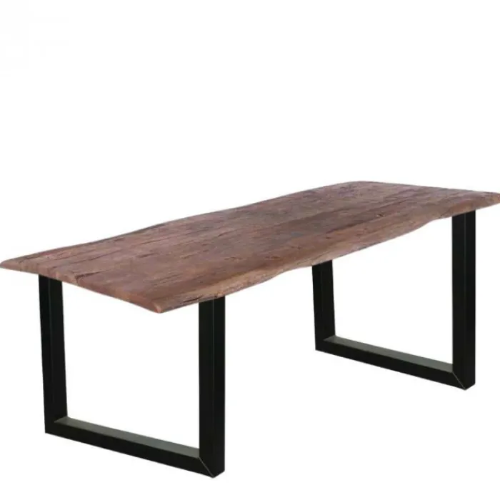 Hot HomingXL Boomstamtafel massief Acacia Oud Hout - 260 x 100 cm - Bladdikte 5 cm - Diverse poten