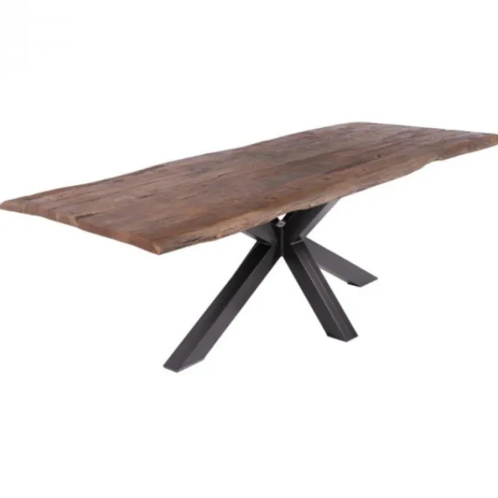 Hot HomingXL Boomstamtafel massief Acacia Oud Hout - 260 x 100 cm - Bladdikte 5 cm - Diverse poten