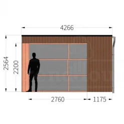 TrendHout buitenverblijf Capri - 4,5 meter diep