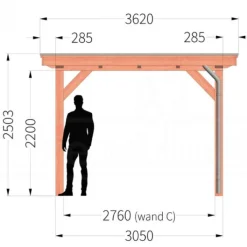 Clearance TrendHout Buitenverblijf Florence - 3 meter diep