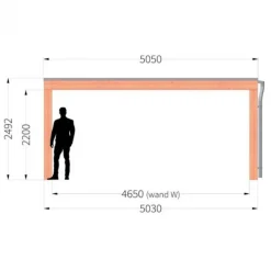 TrendHout Buitenverblijf Palermo XXL - 5 meter diep