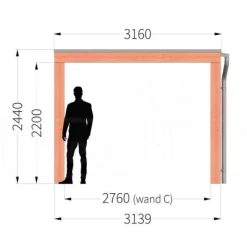 Sale TrendHout Buitenverblijf Palermo XXL - 3 meter diep