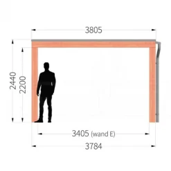New TrendHout Buitenverblijf Palermo XXL - 4 meter diep