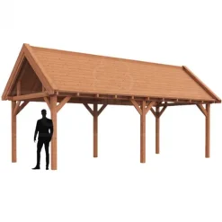 Hot TrendHout Buitenverblijf Zadeldak XL - 3 meter diep