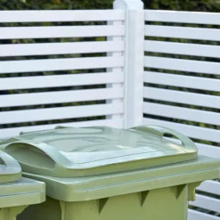 Plus Danmark Containerscherm vuren - Tokyo wit - 100 x 281 x 148 cm