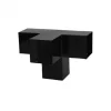 Online Plus Danmark Cubic 4 weg koppelstuk zwart tbv paal 9 x 9 cm