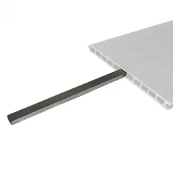 Best C-Wood Schutting composiet co-extrusie Como teak met blank aluminium kader (90 x 180 cm)