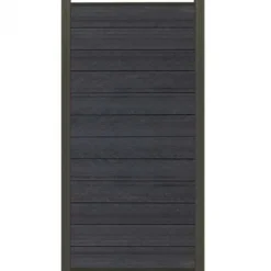 New C-Wood Schutting composiet co-extrusie Garda antraciet met antraciet aluminium kader (90 x 180 cm)