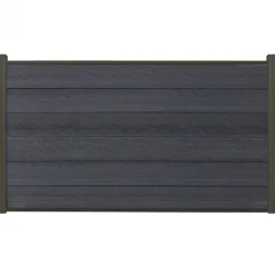 Discount C-Wood Schutting composiet co-extrusie Garda antraciet met antraciet aluminium kader (180 x 90 cm)