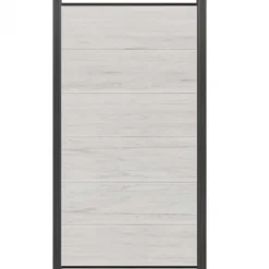 Online C-Wood Schutting composiet co-extrusie Como beige met antraciet alu kader (90 x 180 cm)