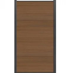 Sale C-Wood Schutting composiet co-extrusie Como teak met antraciet aluminium kader (90 x 180 cm)