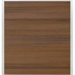 Sale C-Wood Schutting composiet co-extrusie Garda teak met blank aluminium kader (180 x 200 cm)