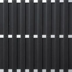 Online C-Wood Schutting set composiet Capri antraciet met blank aluminium frame ( 7,54 meter)