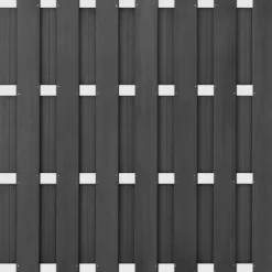 Clearance C-Wood Schutting set composiet Bari antraciet met blank aluminium frame ( 7,54 meter)