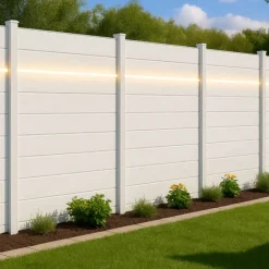 C-Wood Schutting set composiet Modular co-ex wit - wit alu accessoires (9,30 meter)